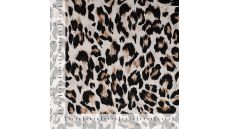 Viscose Stretch Print - Leopard, Sand