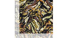Viscose Stretch Print - Brush Stripes, Khaki