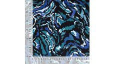 Viscose Stretch Print - Brush Stripes, Petrol