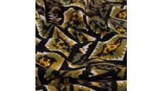 Viscose Stretch Print - Graphic Animals, Khaki