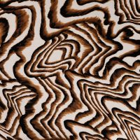 Viscose Stretch Print - Zebra Brush Strokes, Sand
