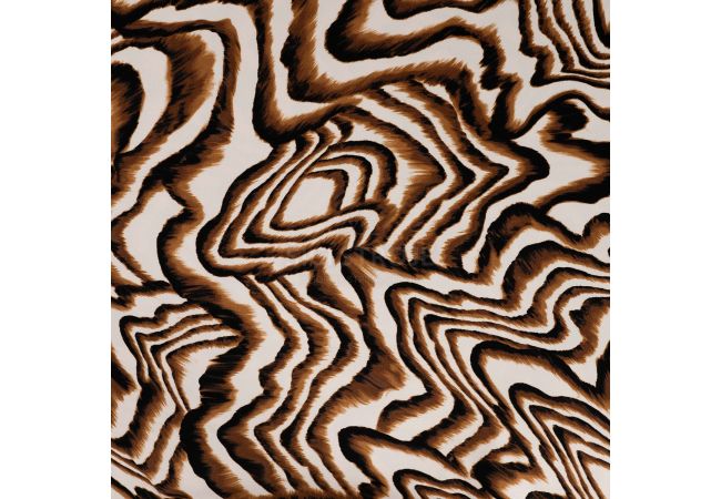 Viscose Stretch Print - Zebra Brush Strokes, Sand