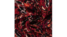 Viscose Twill Print - Leopard, Dark Red