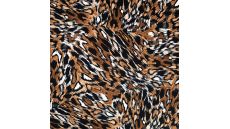 Viscose Twill Print - Leopard, Sand