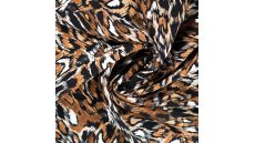 Viscose Twill Print - Leopard, Sand