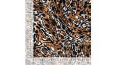 Viscose Twill Print - Leopard, Sand