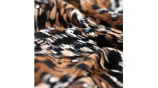 Viscose Twill Print - Leopard, Sand