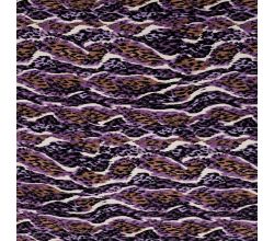 Viscose Twill Print - Leopard, Lilac