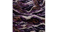 Viscose Twill Print - Leopard, Lilac