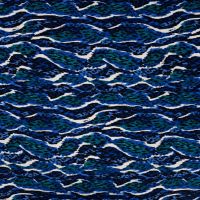 Viscose Twill Print - Leopard, Petrol