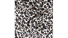 Viscose Twill Print - Leopard, Sand