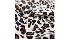 Viscose Twill Print - Leopard, Sand