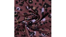 Viscose Twill Print - Leopard, Lilac