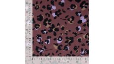 Viscose Twill Print - Leopard, Lilac