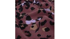 Viscose Twill Print - Leopard, Lilac
