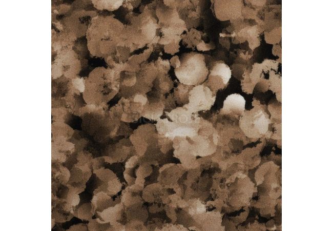 Ecovero Viscose Twill Print - Digital Spots, Dark Brown