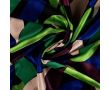 Rayon Spun Satin Print - Leaves