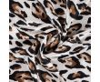 Rayon Spun Satin Print - Leopard, Sand