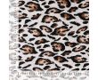 Rayon Spun Satin Print - Leopard, Sand