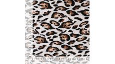 Rayon Spun Satin Print - Leopard, Sand