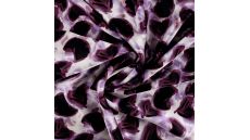 Rayon Spun Satin Print - Circles & Strokes, Lilac