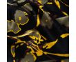 Rayon Spun Satin Print - Flowers, Khaki