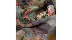 Viscose Jacquard Digi Print - Flowers, Birds, Angels, Multicolor