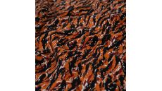 Viscose Twill Print - Waves, Pumpkin
