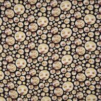 Viscose Chally - Mix Circles, Soft Yellow