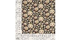 Viscose Chally - Mix Circles, Soft Yellow