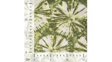 Viscose/Linen Look Print - Tie Dye, Green