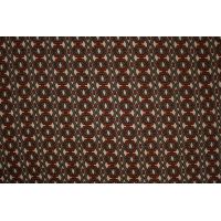 Viscose Twill Print - Small Graphic, Brown