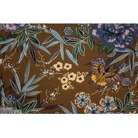 Viscose/Sp Jersey Print - Flowers, Mauive