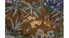 Viscose/Sp Jersey Print - Flowers, Mauive