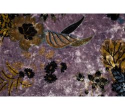 Velours Print - Flowers, Mauve