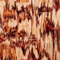 Cotton/Sp Sateen Print - Brush Stripe, Caramel