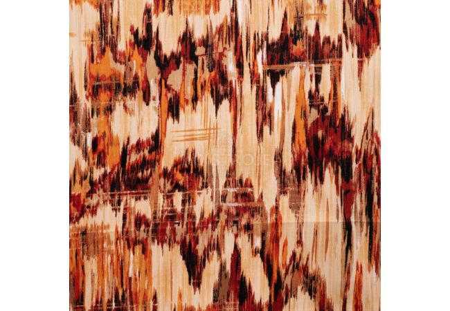 Cotton/Sp Sateen Print - Brush Stripe, Caramel