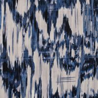 Cotton/Sp Sateen Print - Brush Stripe, Denim