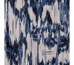 Cotton/Sp Sateen Print - Brush Stripe, Denim