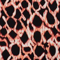 Cotton/Sp Sateen Print - Shapes, Peach