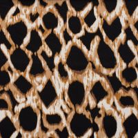 Cotton/Sp Sateen Print - Shapes, Caramel