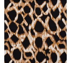 Cotton/Sp Sateen Print - Shapes, Caramel