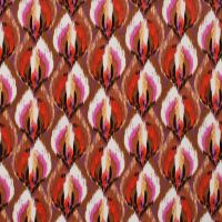 Cotton/Sp Sateen Print - Ikat, Caramel
