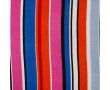 Poly Satin Print - Stripes, Fuchsia