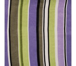 Poly Satin Print - Stripes, Dusty Lilac