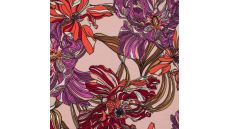 Viscose/Sp Jersey Print - Flowers, Nude