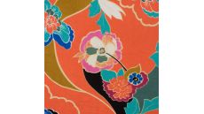 Viscose/Sp Jersey Print - Flowers, Peach