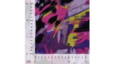 Viscose/Sp Jersey Print - Paint Stripes, Purple