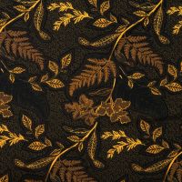 Viscose/Sp Jersey Print - Flowers, Khaki