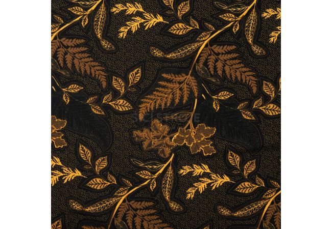 Viscose/Sp Jersey Print - Flowers, Khaki